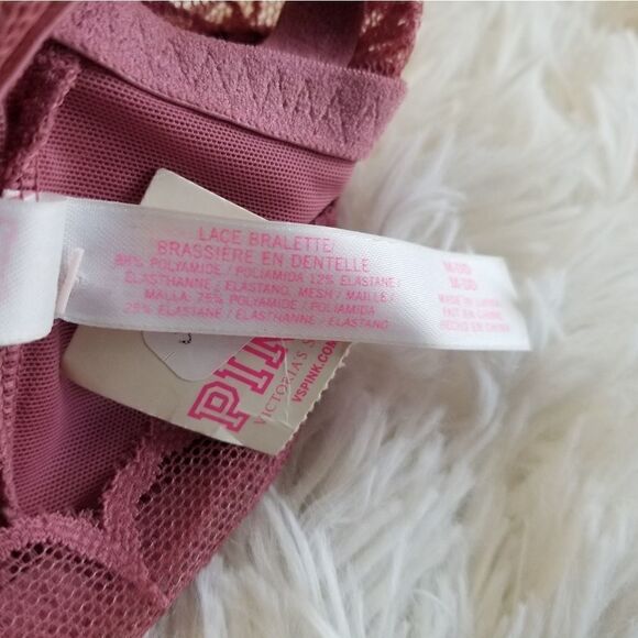 PINK Victoria's Secret Purple Push Up High Neck Bralette - Picture 7 of 9